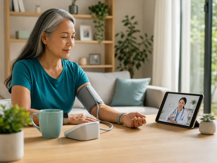 Remote patient monitoring at home